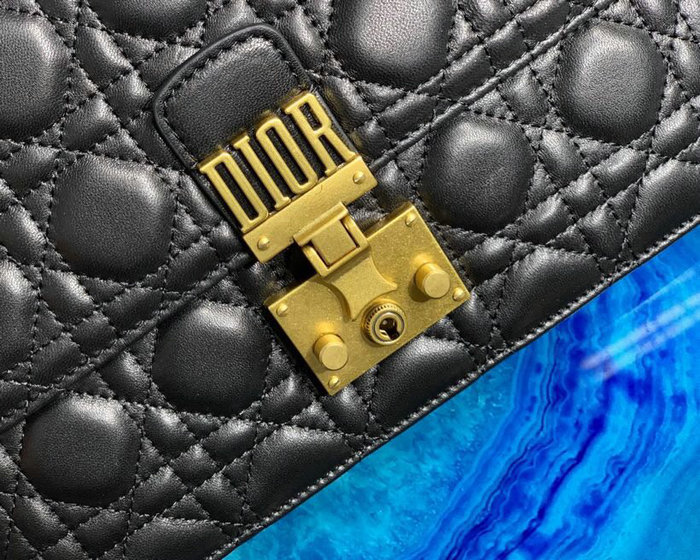 Dior Addict Lambskin Flap Bag Black D42001