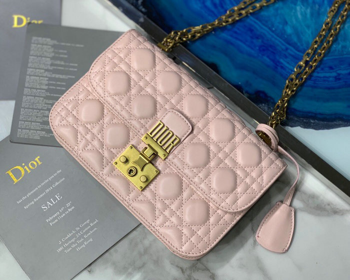 Dior Addict Lambskin Flap Bag Pink D42001
