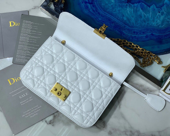 Dior Addict Lambskin Flap Bag White D42001