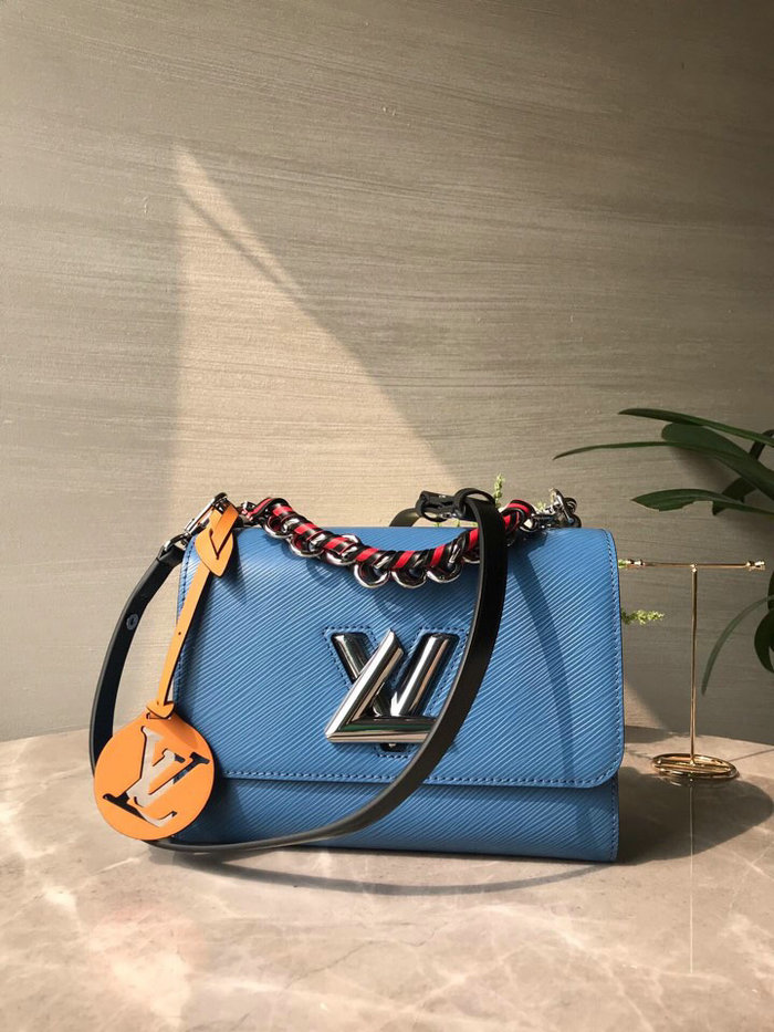 Louis Vuitton Epi Leather Twist MM Blue M53597