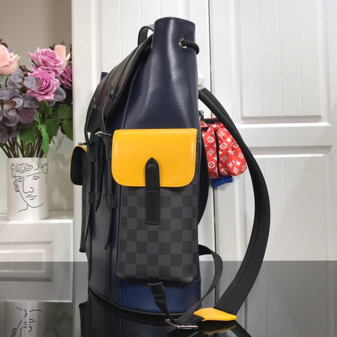 Louis Vuitton Christopher PM Blue and Yellow N41379