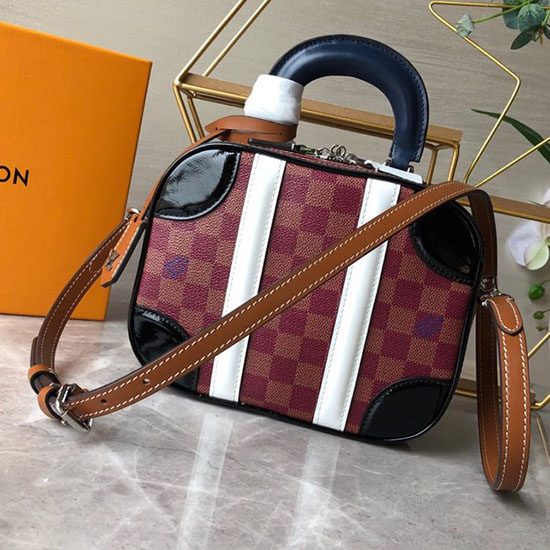 Louis Vuitton Damier Canvas Mini Luggage Red M44582