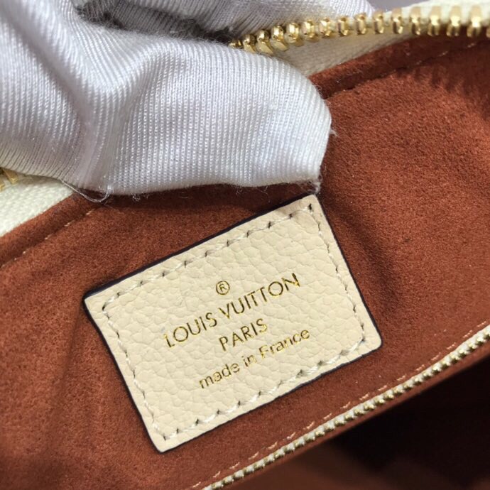 Louis Vuitton Monogram Empreinte Speedy Bandoulier Cream M42397