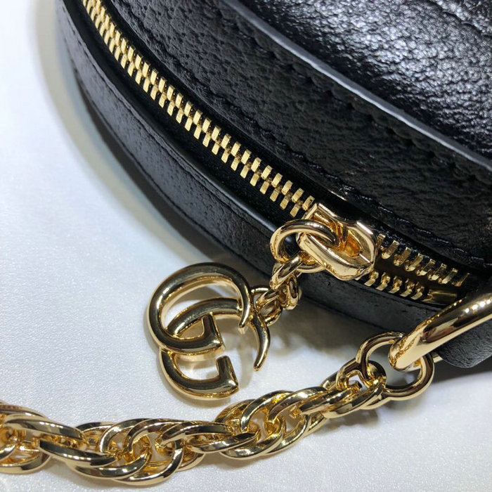 Gucci Ophidia Mini Round Shoulder Bag Black 550618