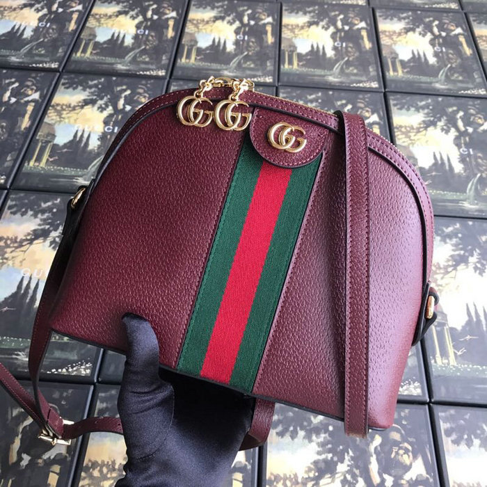 Gucci Ophidia Small Shoulder Bag Burgundy 499621