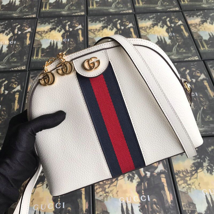 Gucci Ophidia Small Shoulder Bag White 499621