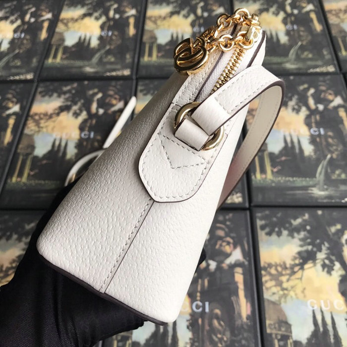 Gucci Ophidia Small Shoulder Bag White 499621