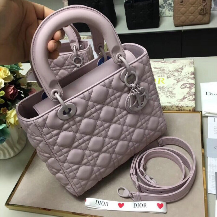 Lady Dior Ultra-Matte Bag Purple D92401