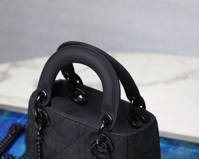 Mini Lady Dior Ultra-Matte Bag Black D91702