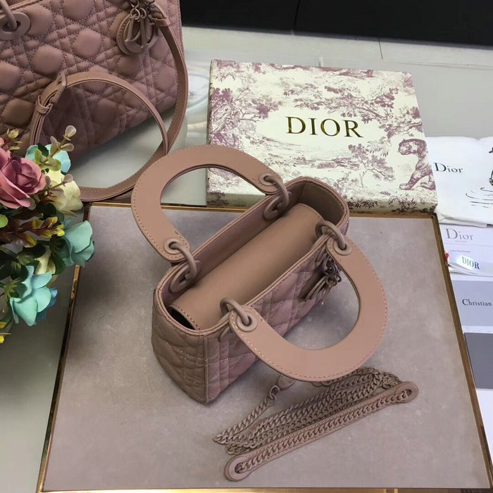 Mini Lady Dior Ultra-Matte Bag Nude D91702