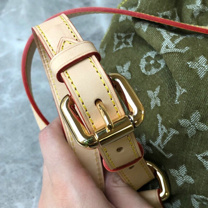 Louis Vuitton Monogram Denim Backpack Green M44460