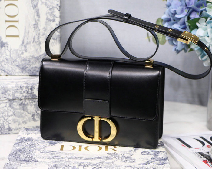 Dior 30 Montaigne Calfskin Bag Black M9203