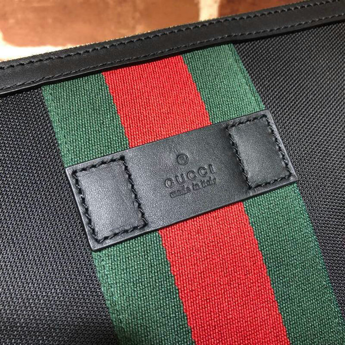 Gucci Black Canvas Messenger Bag 523335