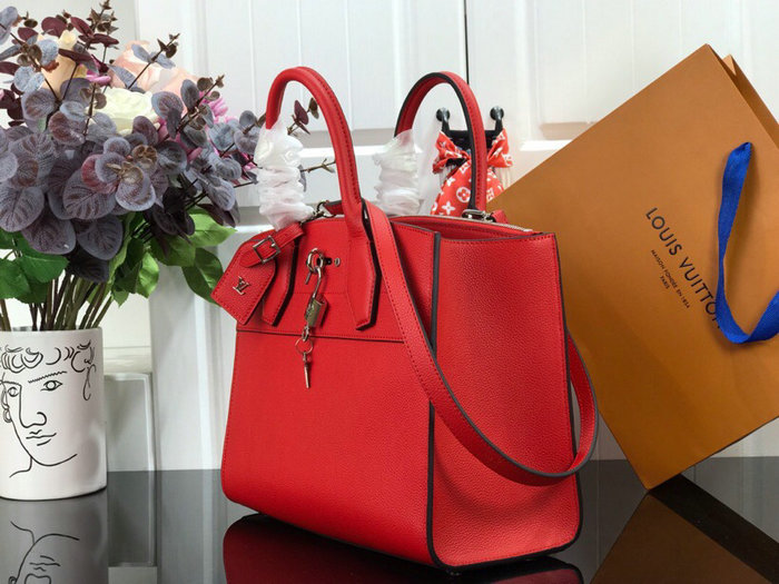 Louis Vuitton City Steamer MM Red M55062