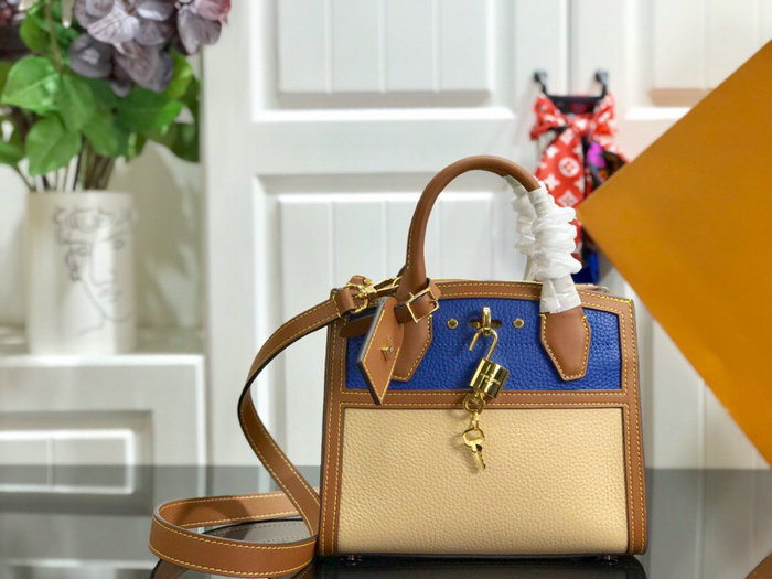 Louis Vuitton City Steamer Mini Cream and Blue M53804