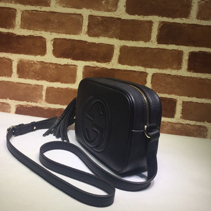 Gucci Soho Leather Disco Bag Black 308364