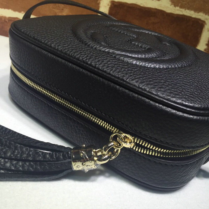 Gucci Soho Leather Disco Bag Black 308364