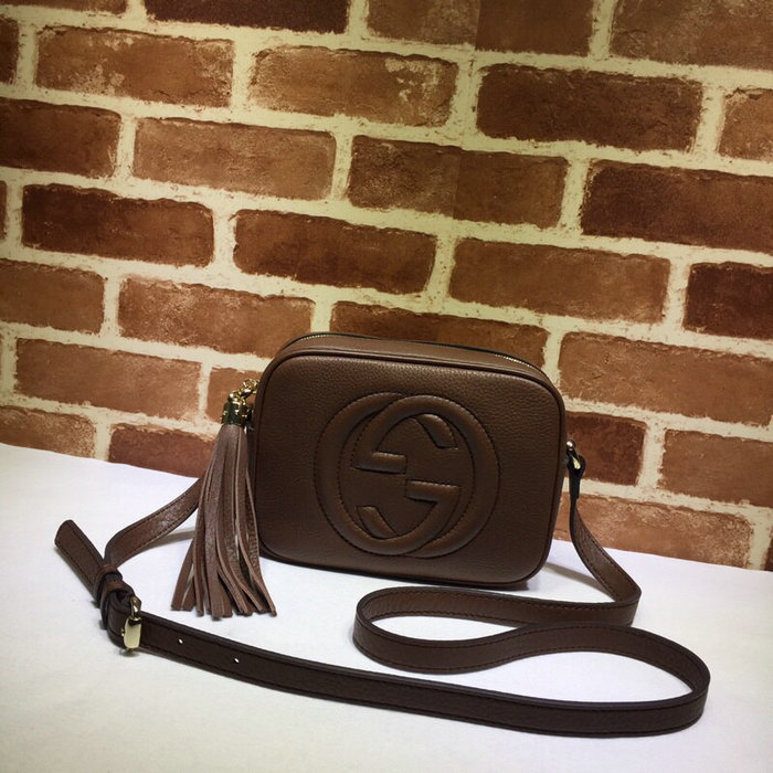 Gucci Soho Leather Disco Bag Brown 308364