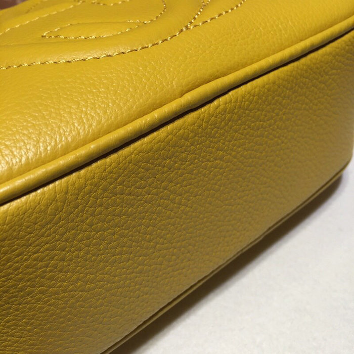 Gucci Soho Leather Disco Bag Yellow 308364
