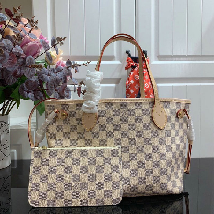 Louis Vuitton Damier Azur Canvas Neverfull PM N41000