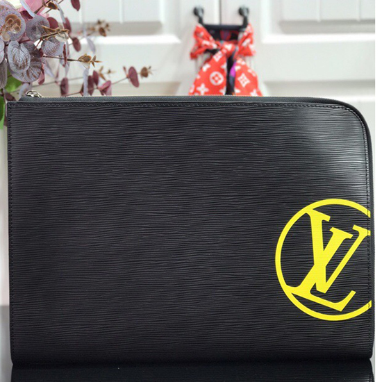 Louis Vuitton Epi Leather Pochette Jour GM Black M68199