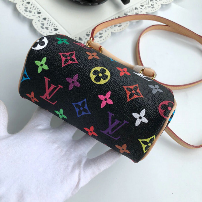 Louis Vuitton Monogram Multicolore Nano Speedy Blanc M92645