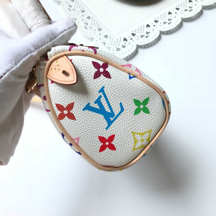 Louis Vuitton Monogram Multicolore Nano Speedy White M92645