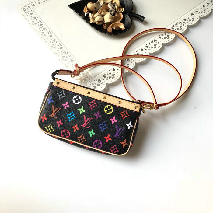 Louis Vuitton Monogram Multicolore Pochette Accessoires Blanc M92649