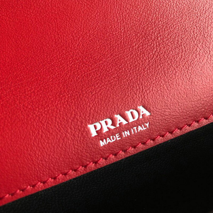 Prada Sybille Leather Mini Bag Red 1DH011