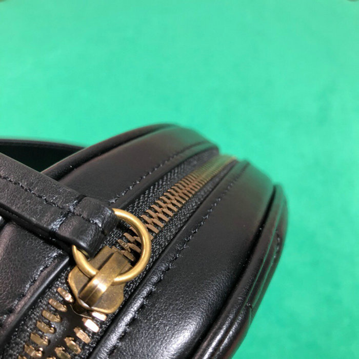 Gucci GG Marmont Matelasse Leather Belt Bag Black 476434