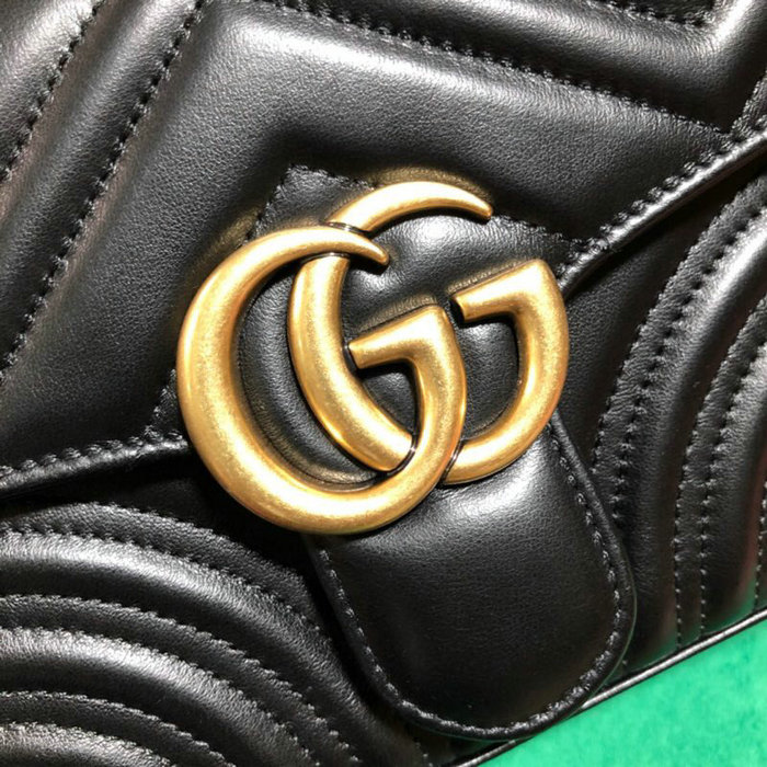Gucci GG Marmont Mini Top Handle Bag Black 547260