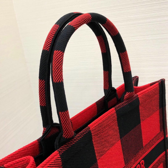 Dior Oblique Book Tote Red D07084