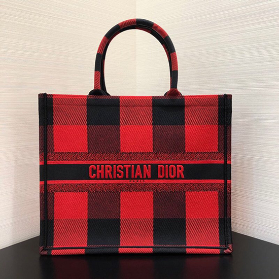 Dior Oblique Book Tote Red D07084