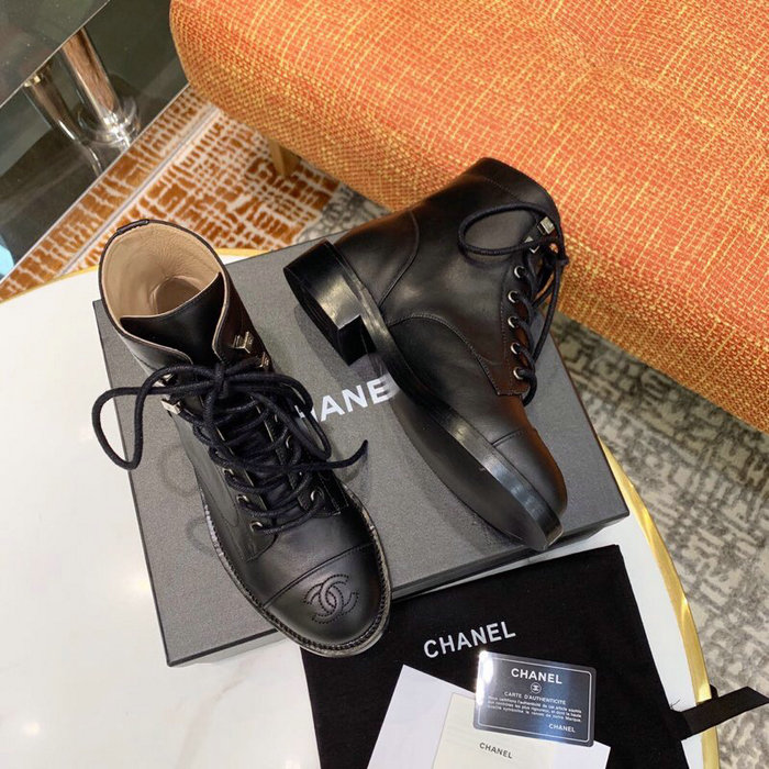 Chanel Calfskin Boots Black CS14086