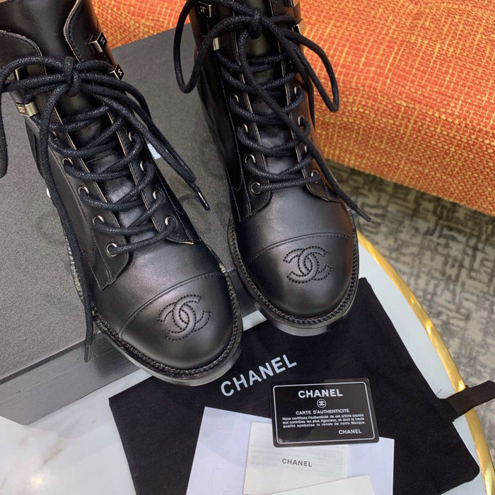 Chanel Calfskin Boots Black CS14086