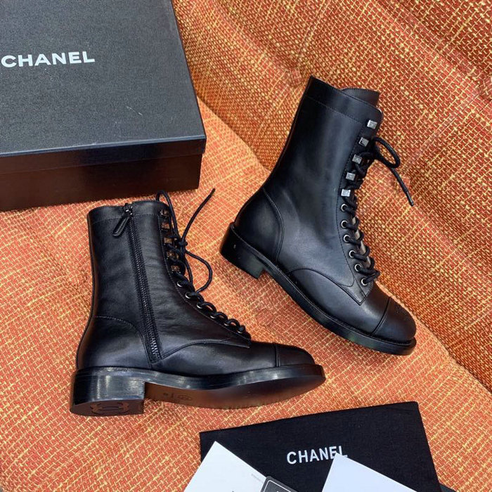 Chanel Calfskin Boots Black CS14087