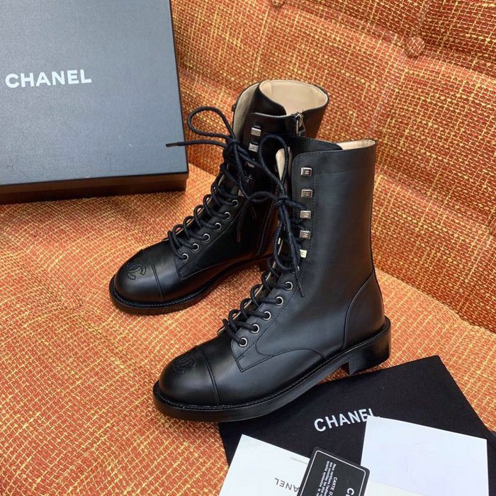 Chanel Calfskin Boots Black CS14087