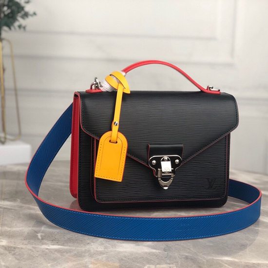Louis Vuitton Epi Leather Shoulder Bag Black M50377