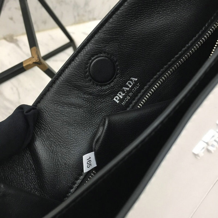Prada Margit Leather Shoulder Bag White 1BC076