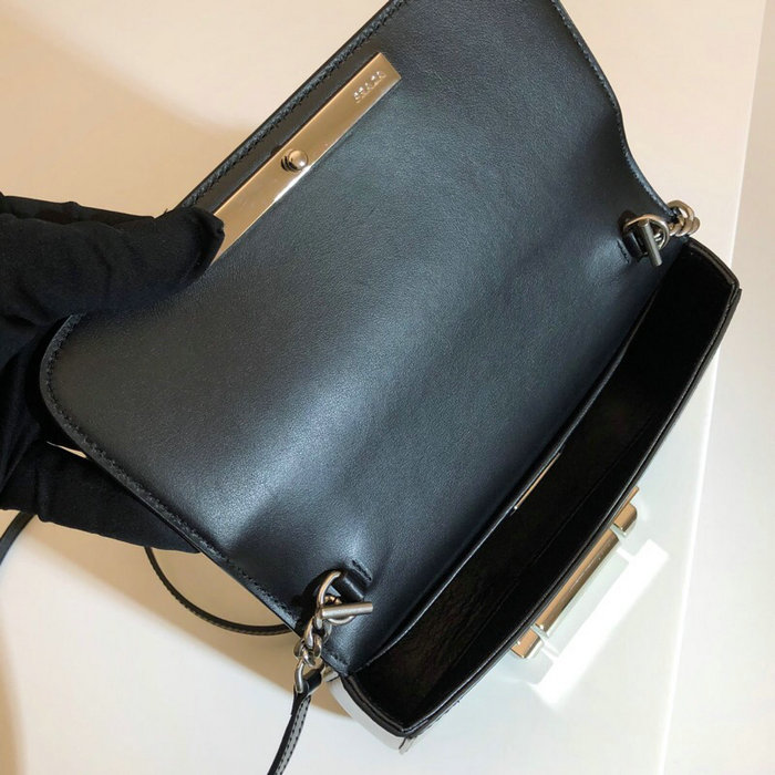 Prada Sybille Leather Bag Black 1BD170