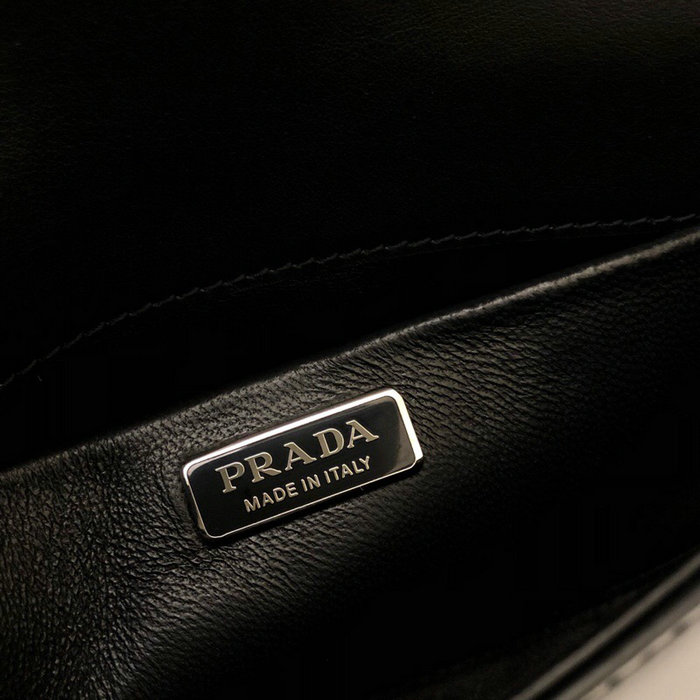 Prada Sybille Leather Bag Black 1BD170