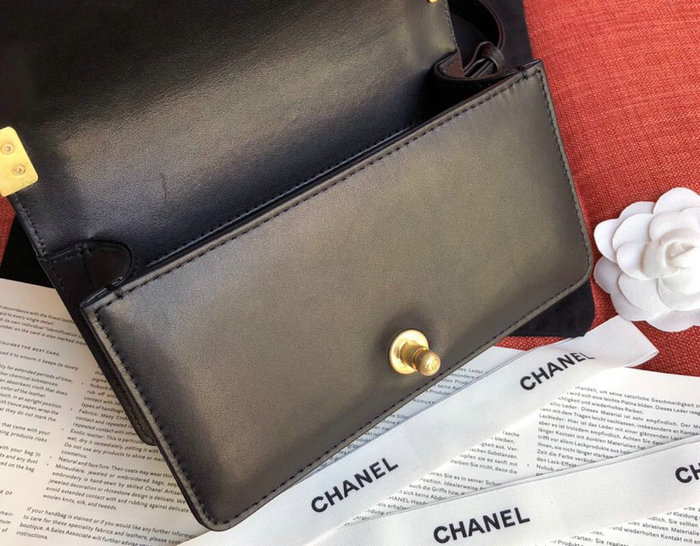 Chanel Calfskin Small Boy Bag A09222