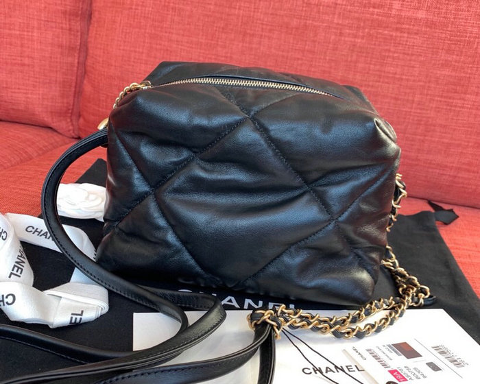 Chanel Lambskin Small Bowling Bag Black AS0781
