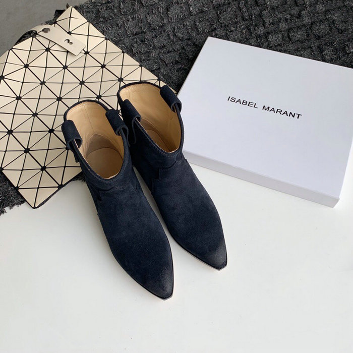 Isabel Marant Suede Ankle Boots Black S10051