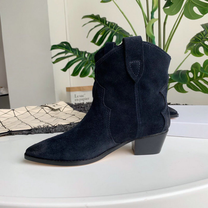 Isabel Marant Suede Ankle Boots Black S10051