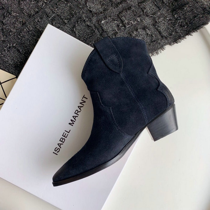 Isabel Marant Suede Ankle Boots Black S10051