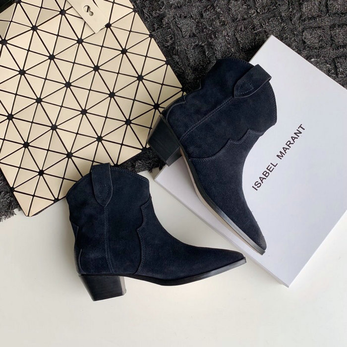 Isabel Marant Suede Ankle Boots Black S10051
