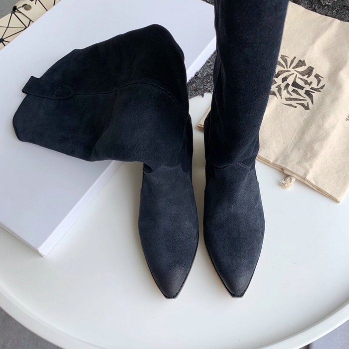 Isabel Marant Suede High Boots Black S10052