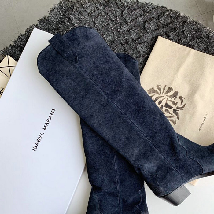 Isabel Marant Suede High Boots Black S10052