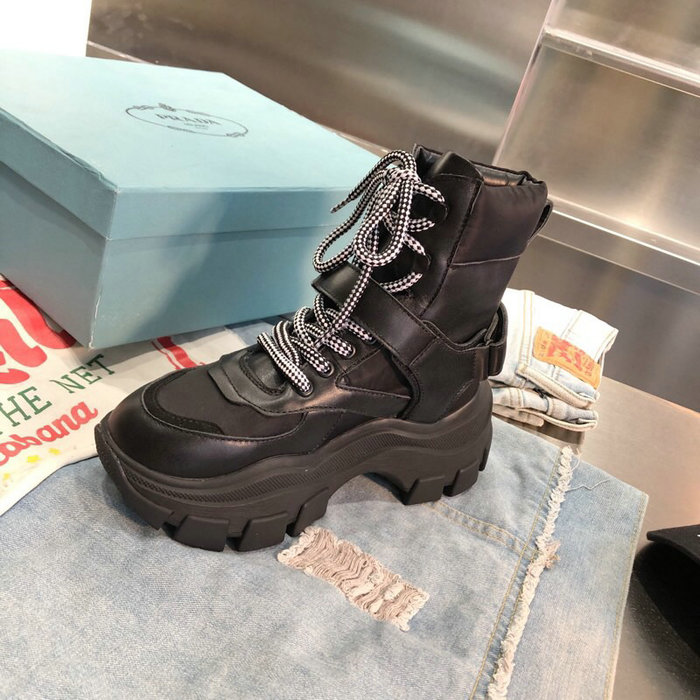 Prada Calfskin Sneaker Black P10051